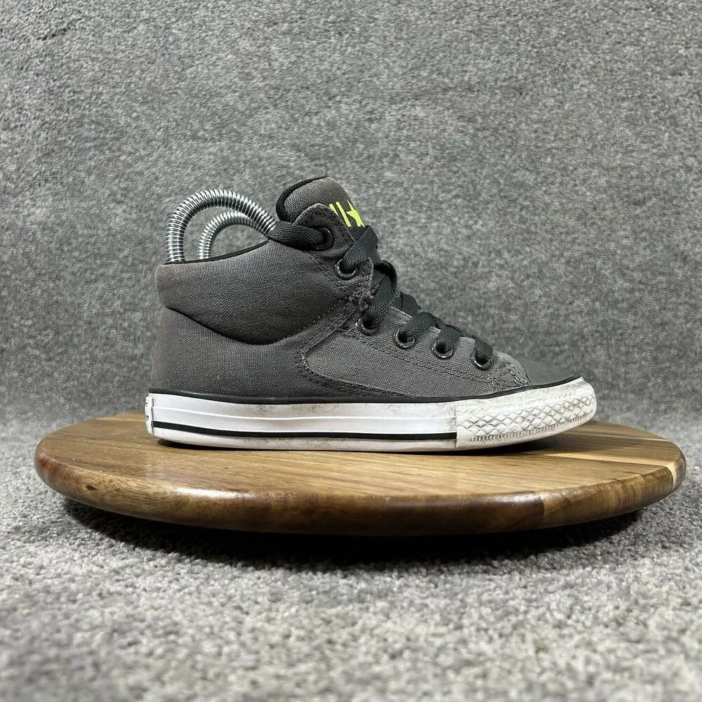 Converse Chuck Taylor All Star Axel Boys Size 1 Gray Mid Top Athletic Shoes Used